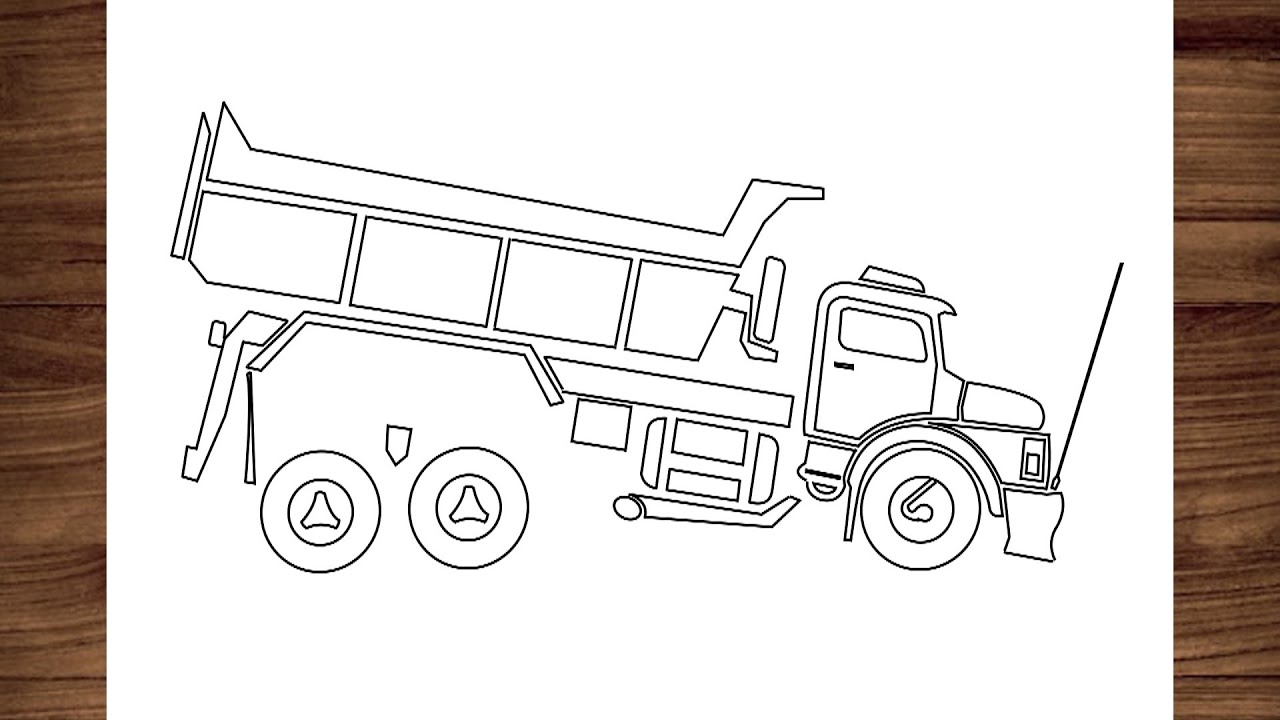 HOW TO DRAW AN ARCHED TRUCK STEP BY STEP - FOR BEGINNERS 